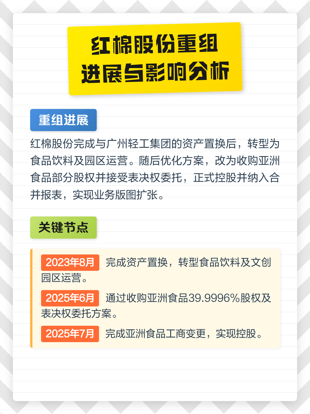 随州市食品资产重组(食品资产重组案例)